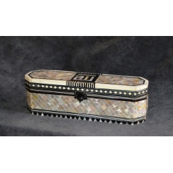 Sedef işlemeli tespih kutusu