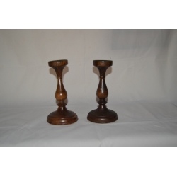 Ahşap şamdan takımı